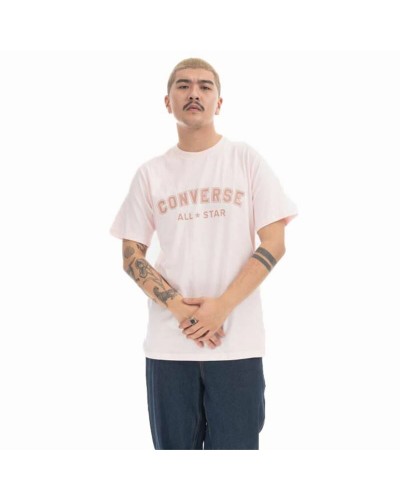Converse Camiseta Hombre Classic Fit All Star Rosa - Algodón Deportivo
