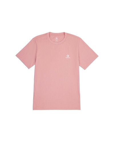 Uniseks T-Shirt met Korte Mouwen Converse Classic Fit Left Chest Star Chevron Roze