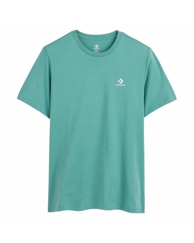 Converse Maglia Maniche Corte Unisex Classic Fit Verde Logo Star Chevron
