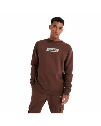 Ellesse Tablido Men's Sweatshirt Brown - Sporty Casual Without Hood
