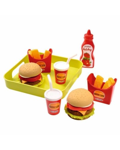 Eten speelgoedset Ecoiffier Hamburger Tray 
