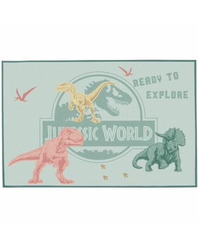 Fun House Alfombra Infantil Jurassic World 95x133cm - Antideslizante y Suave
