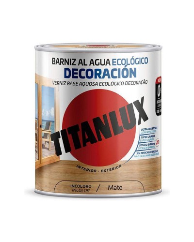 Vesipohjainen lakka Titanlux m22100014 Ekologinen 250 ml Väritön Matta