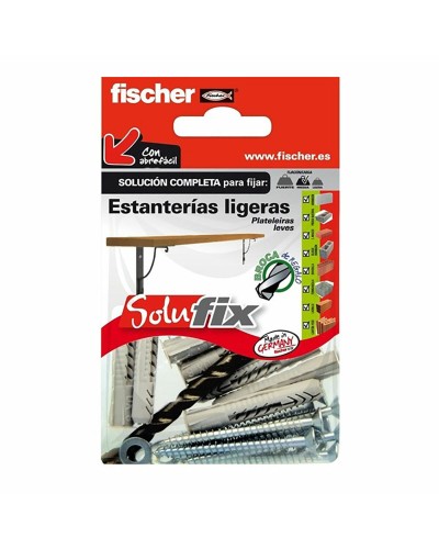 Fischer Solufix 502685 Regalbefestigungsset, 37-teilig für einfache Montage
