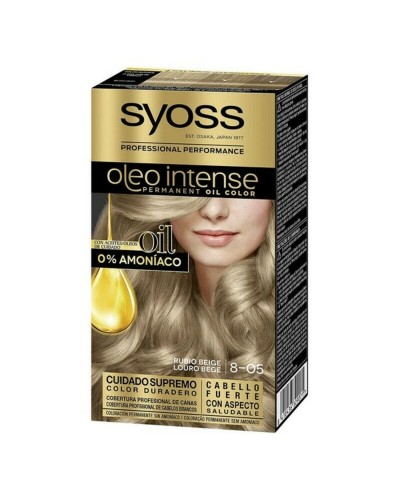 Syoss Oleo Intense 8.05 Rubio Beige - Coloración Permanente Sin Amoniaco
