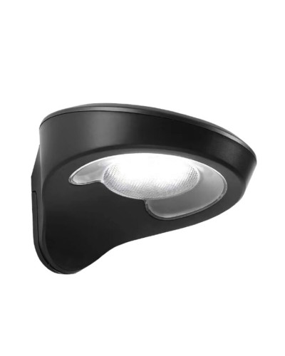 Applique LED Solare EDM con Sensore di Movimento, 155 Lm, Nero, 1,8 W (6500 K)