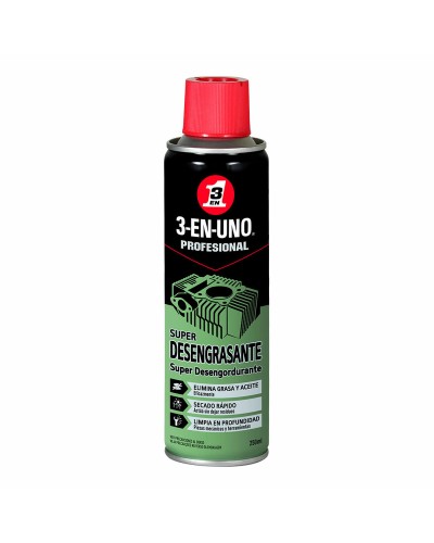 3-En-Uno Super Degreaser 250ml - Powerful Multi-Purpose Degreaser
