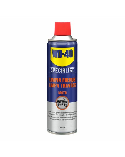 WD-40 Specialist Limpiador de Frenos 500ml - Potente Desengrasante de Discos y Pastillas
