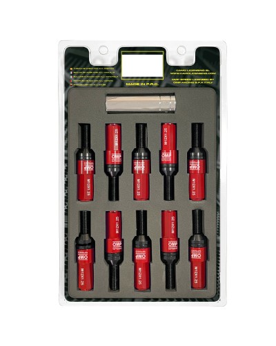 OMP Kit Vis Rouge 28mm M12x1.25 - Fixation Sûre et Performante
