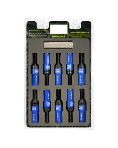 Schroevenkit OMP OMPS09971207 28 mm Blauw M12 x 1,25