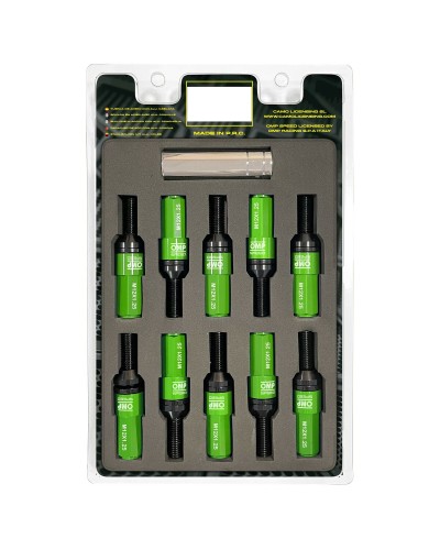 Schroevenkit OMP OMPS09971208 28 mm Groen M12 x 1,25