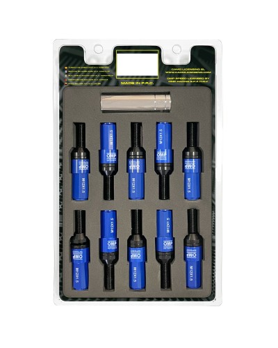 Schroevenkit OMP OMPS09981207 28 mm Blauw M12 x 1,50