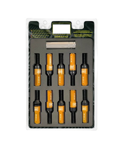 OMP Radschrauben Kit Orange 28mm M12 x 1.50 - Befestigung für Autoräder
