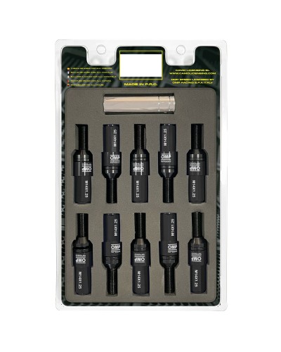OMP Radbefestigungsschrauben Set 28mm Schwarz M14 x 1.25
