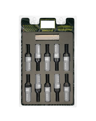 OMP Kit Viti Ruota 28mm Grigio M14x1.25 - Bulloni Alta Resistenza
