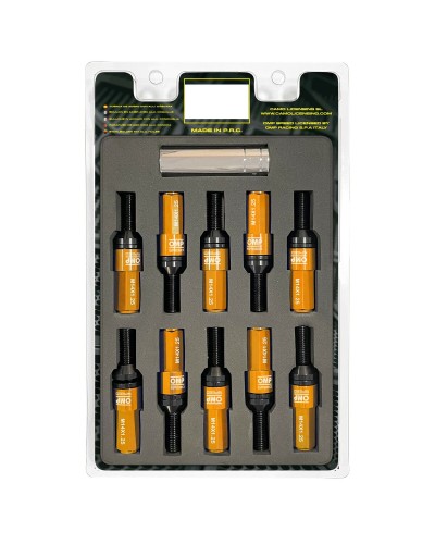 OMP Kit Vis Roue Orange M14 x 1.25 - 28mm (4 Pièces) - Tuning Auto
