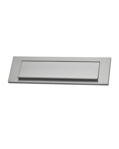 Plaques de Boîte aux Lettres - Aluminium Argenté 25,4 x 7,5 cm EDM
