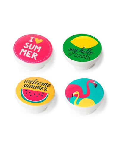 Beech Wood Knobs - Set of 4 - Ø 40 mm x 22 mm - Illustration - Rei m11 Knob
