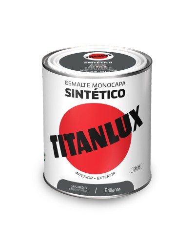 Titanlux Synthetic Enamel Grey 750 ml Luminous Effect
