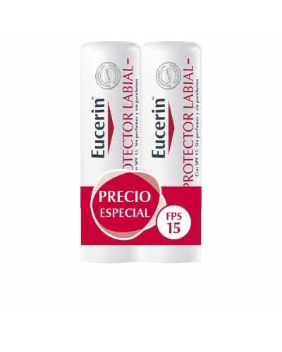 Huulivoide Eucerin Protector Labial Lote 2 osaa Spf 15 Pack 4,8 g