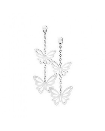 Brosway Boucles d'Oreilles Femme BFS21 : Pendantes Cristaux, Acier Inoxydable
