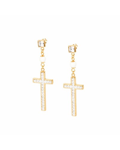 Brosway Orecchini Donna BSL24: Acciaio, Cristalli - Eleganti e Luminosi
