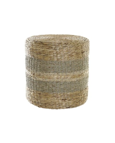 Repose-pieds DKD Home Decor Bohème en Aluminium Naturel 42x42x40 cm, Multicolore, pour Décoration.
