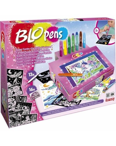 Lansay Blopens : 12 feutres de couleurs pour des dessins créatifs à vaporiser.
