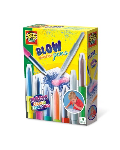 Pennarelli ad aria compressa SES Creative Blow Pens | Arte e Creatività per Bambini