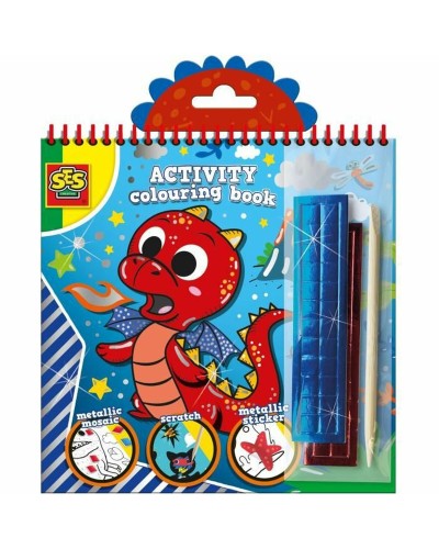 Målarbilder SES Creative Activity Colouring Book 3 i 1 Anteckningsbok