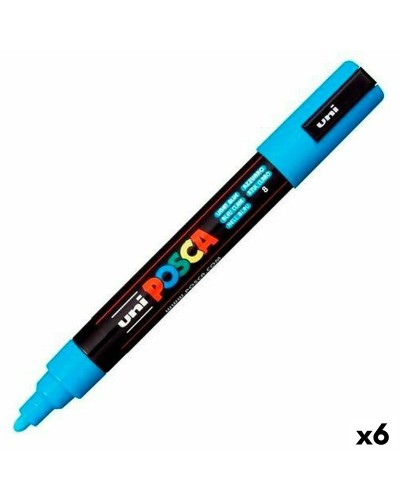 Tuschpennor POSCA PC-5M Ljusblå (6 antal)