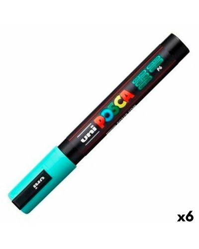 Markeerstift POSCA PC-5M Turquoise (6 Stuks)