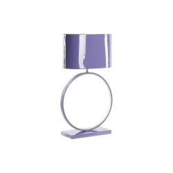 DKD Home Decor Tischlampe Hellblau aus Eisen | Elegante Beleuchtung für Büros und Schlafzimmer
