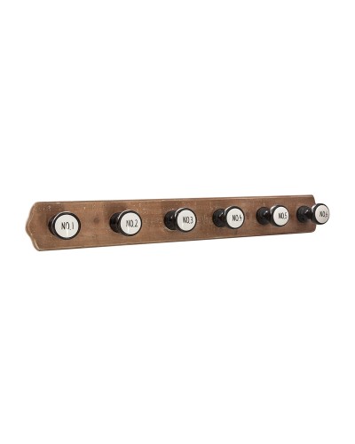 Atmosphera Coat Rack 6 Hangers, Wood, 66 x 8.5 x 8.8 cm
