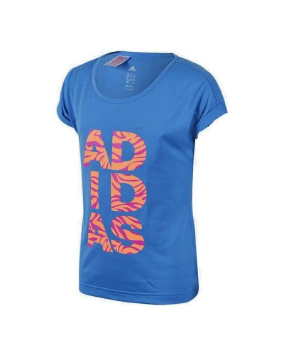 Adidas Young Ling T-Shirt for Boys Blue - Short Sleeve Sports & Leisure
