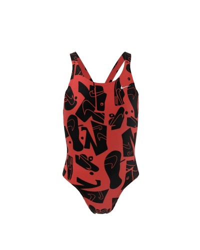 Zwempak voor Meisjes Nike Scharlakenrood