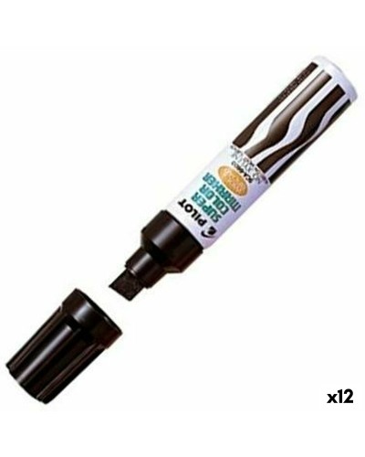 Permanente markeerstift Pilot SCA-6600 Zwart (12 Stuks)