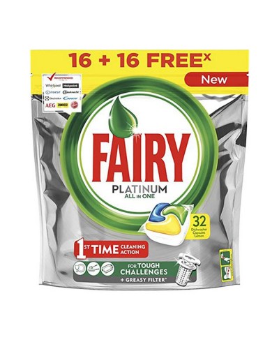 Fairy All in 1 Platinum Fresco Pastiglie Lavastoviglie (24 Unità)