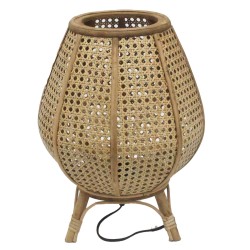 Lampada da tavolo DKD Home Decor Marrone in Rattan (29x29x40 cm), 50 W