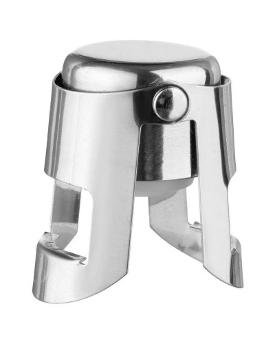 Bouchon Hermétique Secret de Gourmet | Aspect Argenté | Acier Inoxydable | Hermétique
