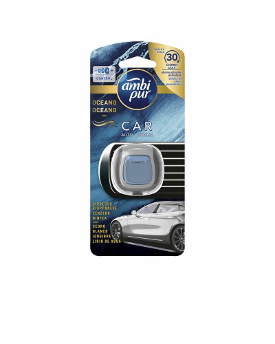Ambi Pur Car Air Freshener Ocean - 125g - Single Use - Fresh Scent
