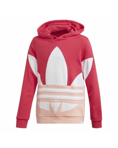 Adidas Sweat Enfant Trefoil Corail - Coton Doux et Sportif
