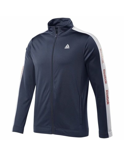 Reebok Essentials: Linear Logo Trainingsjacke für Herren, Dunkelblau
