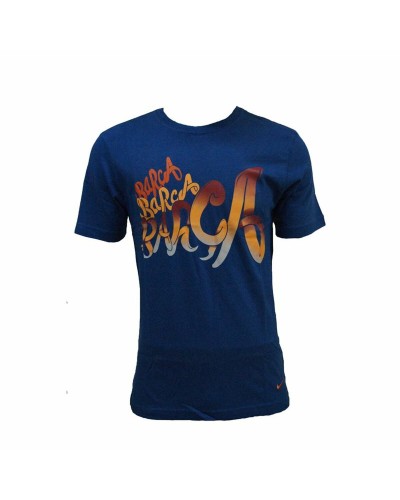 F.C. Barcelona Core Tee Men's: Light Blue Short Sleeve T-Shirt - Football
