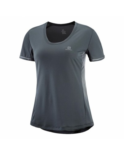 T-shirt med kortärm Dam Salomon Agile Mörkgrå