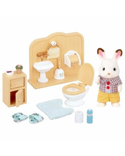 Actionfigurer Sylvanian Families Chocolate Rabbit and Toilet Set