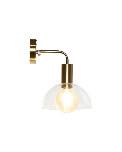 Vägglampa DKD Home Decor Gyllene Metall Glas 50 W Modern 220 V 20 x 25 x 28 cm