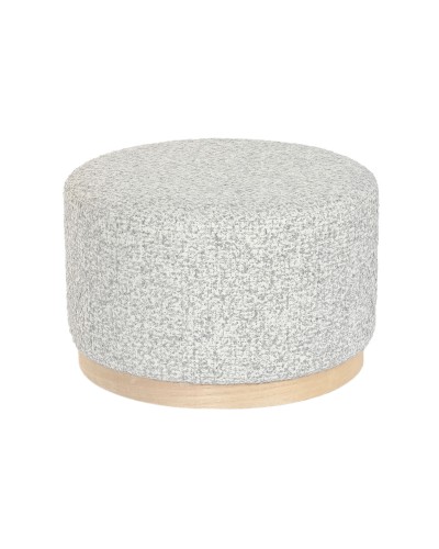 Sittpall DKD Home Decor 48 x 48 x 31 cm Ljusgrå