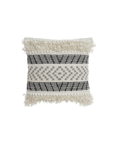 Kudde DKD Home Decor Svart Beige 45 x 10 x 45 cm Boho