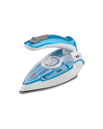 Fer à repasser de voyage EDM 07305 - Polyvalent et compact pour l'entretien du linge pendant les voyages
